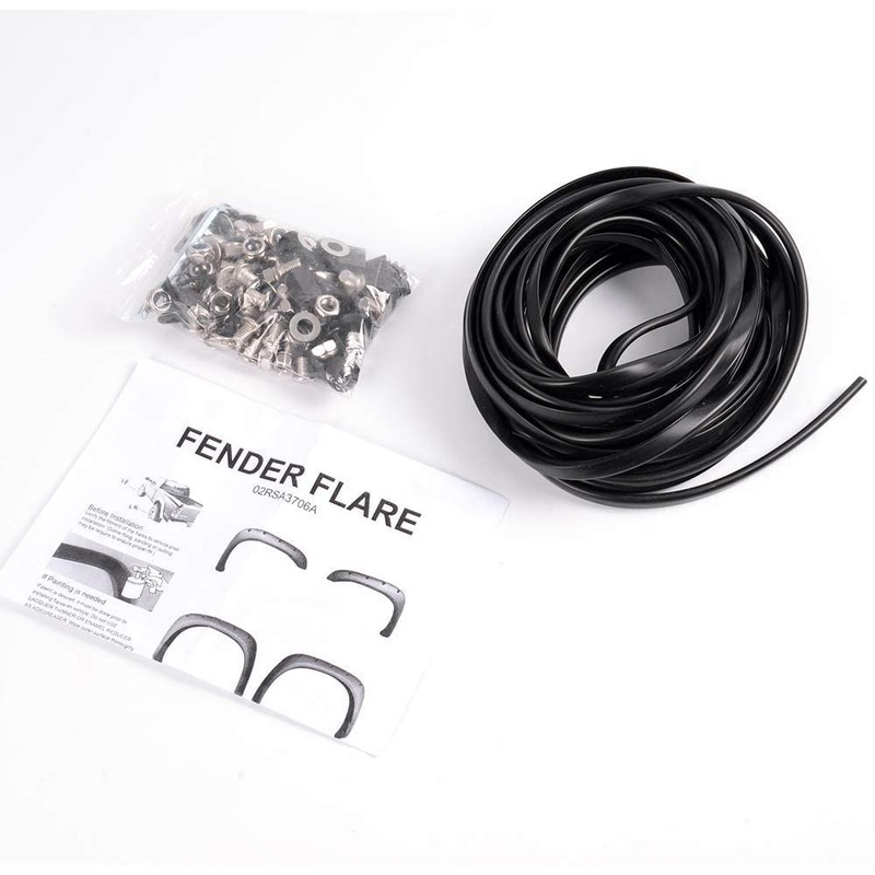 PIT66 4 Pcs Rugged Fender Flares Compatible with 2002-2008 Dodge
