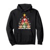 Funny Christmas Gnome Christmas Gnome Christmas Tree Jumper Hoodie, black