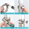 MIAHART 21-38mm Hose Clips Stainless Steel Adjustable Worm Drive Hose