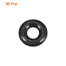 uxcell Nitrile Rubber O-Rings 8mm OD 3.2mm ID 2.4mm Width, Metric Buna-N Sealing Gasket, Pack of 50