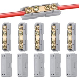 Linkstyle 10PCS 6-10 AWG Wire Connector Nut Kit, 6 8 10 Gauge 80A Quick Wiring Connection Terminal, Splicing Quick Wiring Connection Terminal