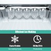 COSTWAY Countertop Ice Maker, 26Lbs/24H Portable Ice Machine with Self-Cleaning