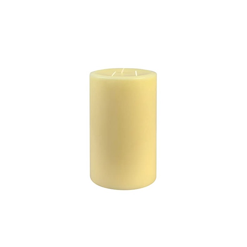 6 x 9 Inch Ivory Pillar Candle