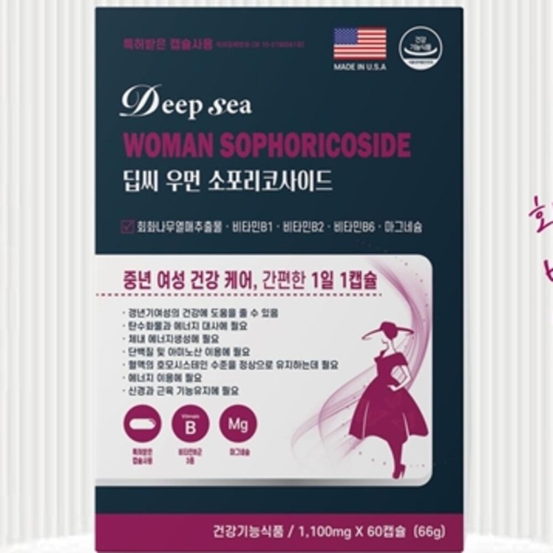 Sophoricoside, locust tree fruit extract, menopausal women / 소포리코사이드 회화나무열매추출물