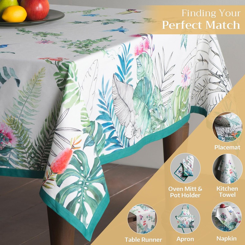 Maison d' Hermine Tropiques 100% Cotton Tablecloth 54 inch by