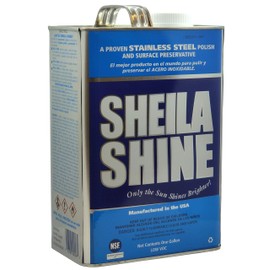 Sheila Shine Low Voc Stainless Steel Polish & Cleaner | Protects Appliances from Fingerprints and Grease Marks | Residue & Streak Free | Safe for Use in California | 1 Gal Can