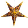 Mosaic Paper Star Lantern with 12 Foot Power Cord Included