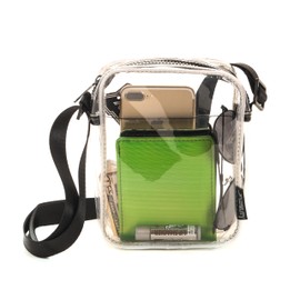 Fydelity- Cute Clear Concert Bags for Women, Small Clear Bag for Stadium Events or Festival Shoulder Bag | Transparent Clear Crossbody Bag Stadium Approved Clear Purse | Bolso Transparente Para Mujer