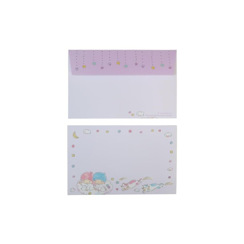 トコロコムギxサンリオキャラクターズ[レターセット]/キキ＆ララと夜空の流れ星にゃんこ サンリオ