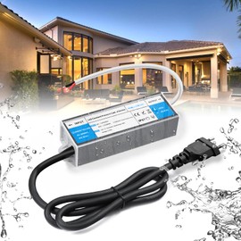 BRIMETI LED Transformer 12 V 12 W Waterproof IP67 LED Driver Power Supply 1A with Plug Switching Power Supply Transformer AC 230 V to DC 12 Volt Outdoor Compact Thin Constant Voltage Low Voltage