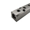 8 Way Pneumatic Manifold Air Distribution Block, G1/2 Supply Port,