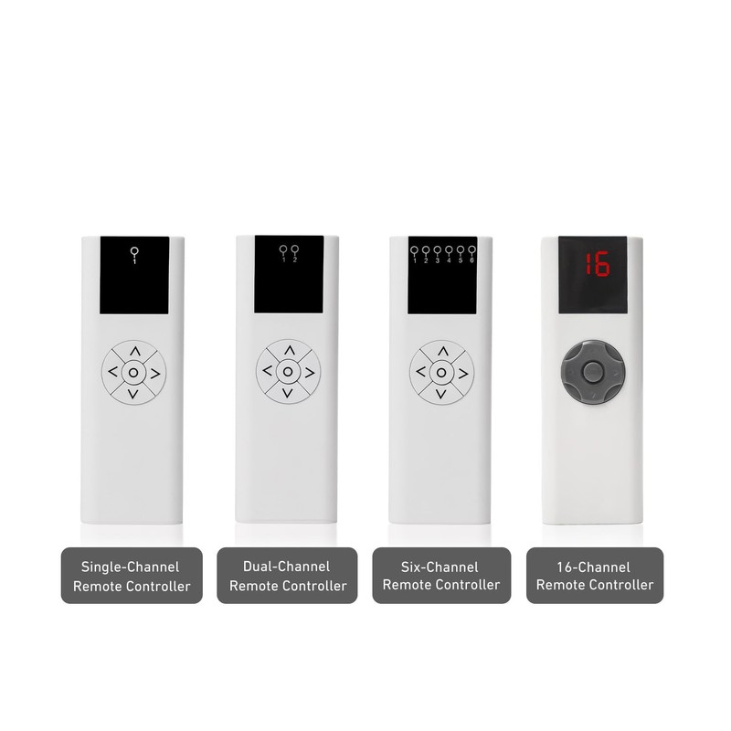 Sortfle AC114-06B Blinds Remote Control，6 Channel RF Transmitter(433.92Mhz) for Electric