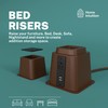 Home Intuition Heavy Duty Adjustable Bed Risers Furniture Riser 3,