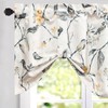 VOGOL Tie UP Curtain Valance, Adjustable Farmhouse Flower and Bird