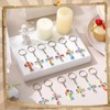 Seenelling 48 Pcs Silicone Christian Keychains Religious Jesus Cross Bible