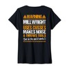 Millwright Industrial Mechanic Throws Tools Millwright V-Neck T-Shirt