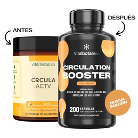 Active Circulation Omega 3 6 9, Vitamina C y Ajo VITAL BOTANICS
