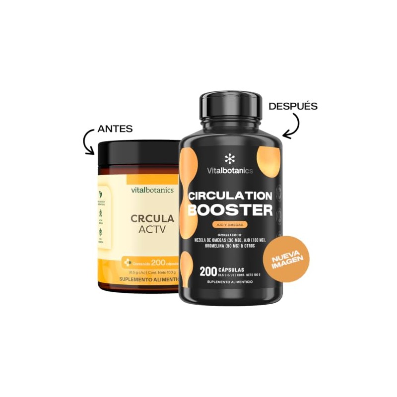 Active Circulation Omega 3 6 9, Vitamina C y Ajo