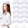 Haysandy Nurse Costume Set - 10 White Nurse Caps with