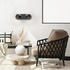 URSOLA 2 Light Bathroom Vanity Light, LED Black Bathroom Light