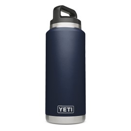YETI Rambler 36 oz Vacuum Insulated Stainless Steel Bottle with TripleHaul Cap, Navy