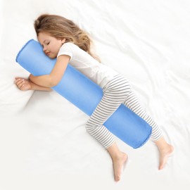 EULANT Inflatable Side Sleeper Pillow, Lightweight Body Pillow for Side Sleepers, Long Round Full Body Pillow, Support Pillow for Travel, 120 x 20 cm, Inflatable & Compact