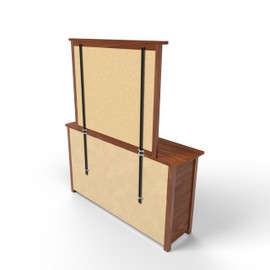 USA Made | Heavy-Duty Mirror Support Brackets | Adjustable 60" Mounting System | Securely Attach Mirrors to Dressers & Furniture | Reinforced Stability & Safety