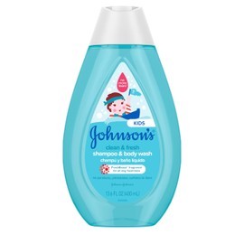 Johnson's Kids Clean & Fresh Children's Shampoo & Body Wash, Tear-Free, Paraben-, Sulfate- & Dye-Free, Hypoallergenic & Gentle on Toddlers' & Kids' Developing Hair, FreshBoost Scent, 13.6 fl. oz