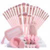 Brochas para Maquillaje con Bolsa 41pcs,Set de Brochas para Maquillaje