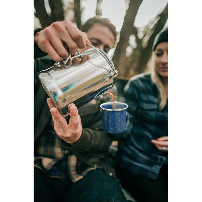 Stansport Camper's Percolator Coffee Pot 9 Cups (277) Silver