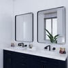 VocalStar Black Bathroom Mirror for Wall, 28 x 36 Inch