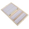 100PCS Biology Glass Prepared Microscope Slides Specimens Wooden Slide Storage