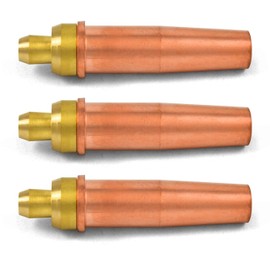 Lot of 3 Victor Style Oxygen Propane Cutting Torch Tips, 0-3GPN, 1-3GPN, 2-3GPN