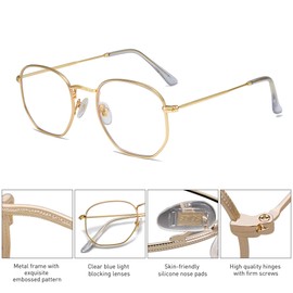SOJOS Vintage, 0c1 Gold Frame, Tiny