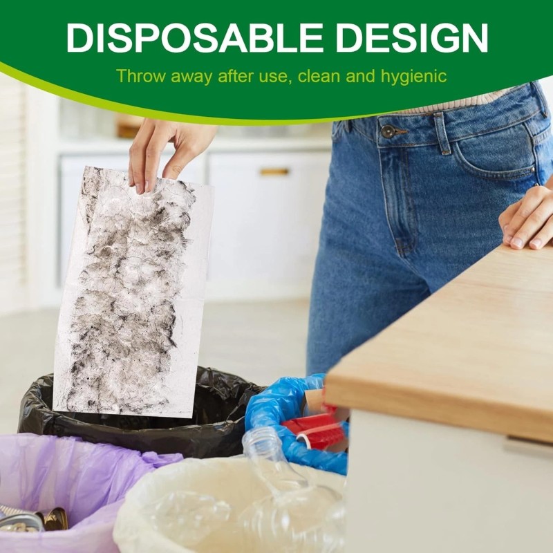 YHOVID Heavy Duty Dry Sweeping Cloths for Swiffer Sweeper Mop