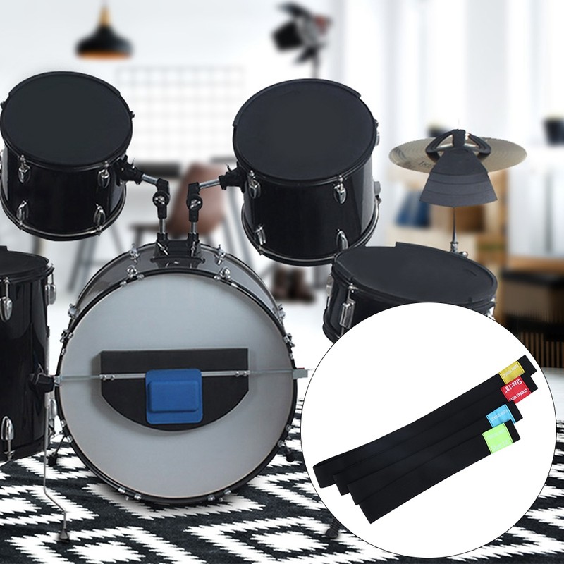 4Pcs Cymbal Silencer Hi Hat Mute Dampener Pad Percussion Instrument