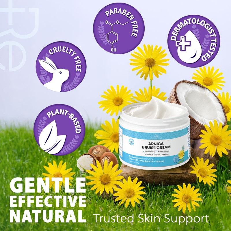 Arnica Cream for Bruising and Swelling: Arnica with Vitamin K,
