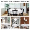 DWCN Table Cloth Round 150cm Wipe Clean Tablecloth White Round
