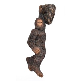 Marshall Home & Garden Big Foot Sasquatch Hanging Out on Rock 5 inch Resin Minature Outdoor Patio Lawn Figurine Statue for Garden - Woodland Knoll Collection