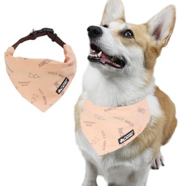 Anlitent Multi-Function Dog Collar Bandana Adjustable Dog Collars with D-Ring for Small Medium Dogs Cats, Bandanas Bibs Dog Kerchief Accessories Daily Pets Collar Dog Scarf Gift