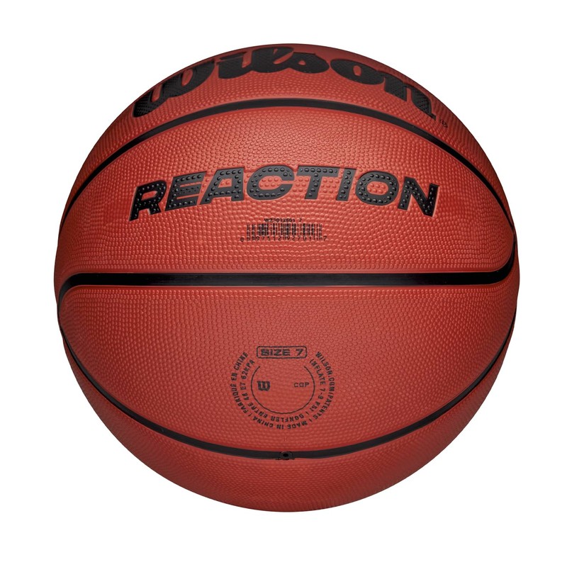 Wilson Reaction Basketball, Made From Durable Rubber For All-Surface Performance,
