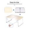 Foldable Laptop Table for Bed, SUVANE Lap Desk, Bed Desk,