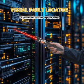 10 mW Visual Fault Locator, Visueller Fehlerorter 10 km Glasfaser-Rotlicht-Teststift-Werkzeug zum Testen, VFL Rotlichtstift für Netzwerkkabeltest, Glasfaser Messgerät für FC, SC, ST, LC