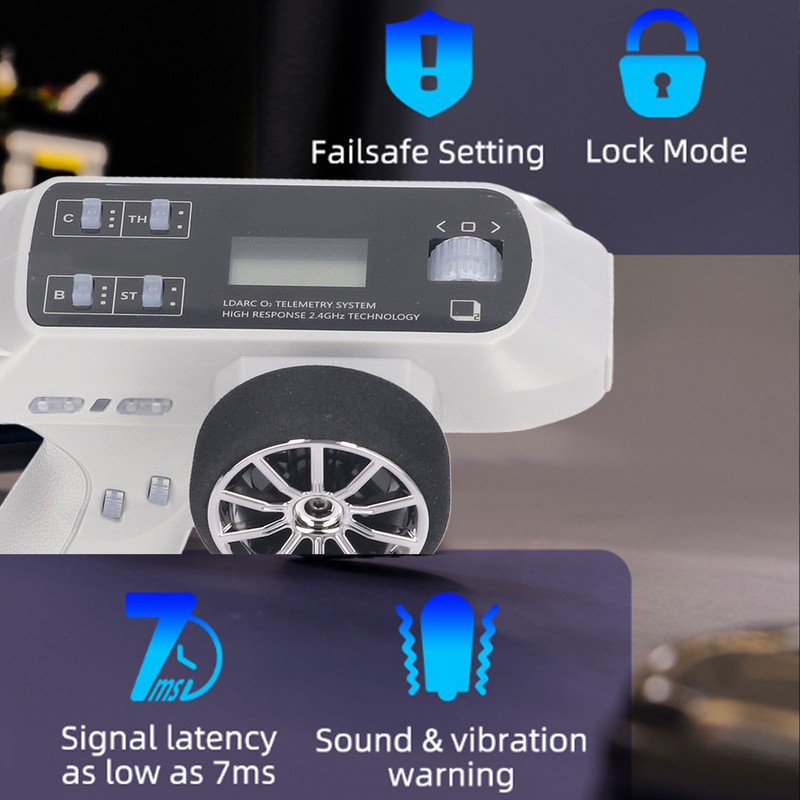 2.4GHZ 8CH CT01 RC Radio Transmitter with CR1800 5‑84V Receiver