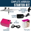 HUBEST Airbrush Compressor Kit 3 Level Pressure Adjustable with 0.4mm