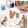 Baluue 2pcs Exfoliating Back Scrubber and Bath Gloves Natural Ramie