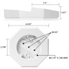 Siding Mounting Block, 8141DBL Siding Mounting Kit with Built-in Electrical