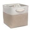 Mangata Canvas Cube Storage Boxes 25x25x25cm, Fabric Storage Basket for