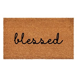 Calloway Mills Blessed Doormat, (Natural/Black, 17" x 29" x 0.60")