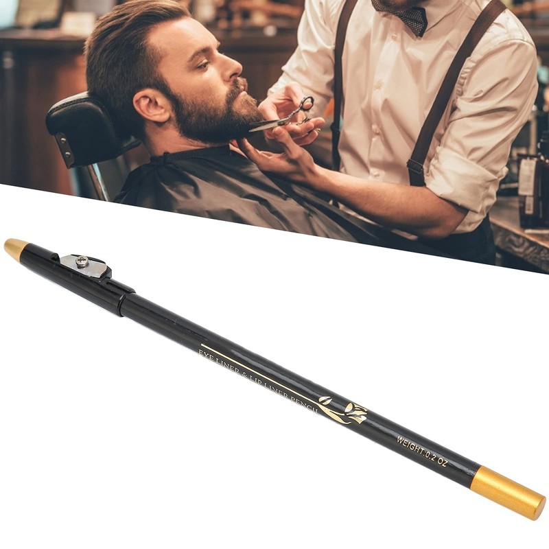 Beard Lineup Pen,ANGGREK White Hairline Pen Professional Beard Pencil Filler